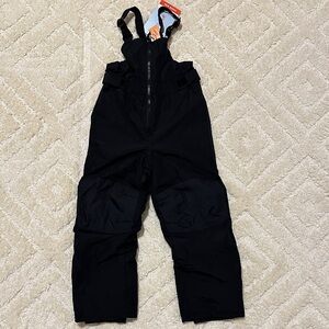 Black Snow Bib Overalls